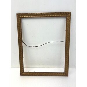 Vintage Carved Gold Wood Picture Frame HOLDS 14x18 Photo Ornate Wall Decor Art